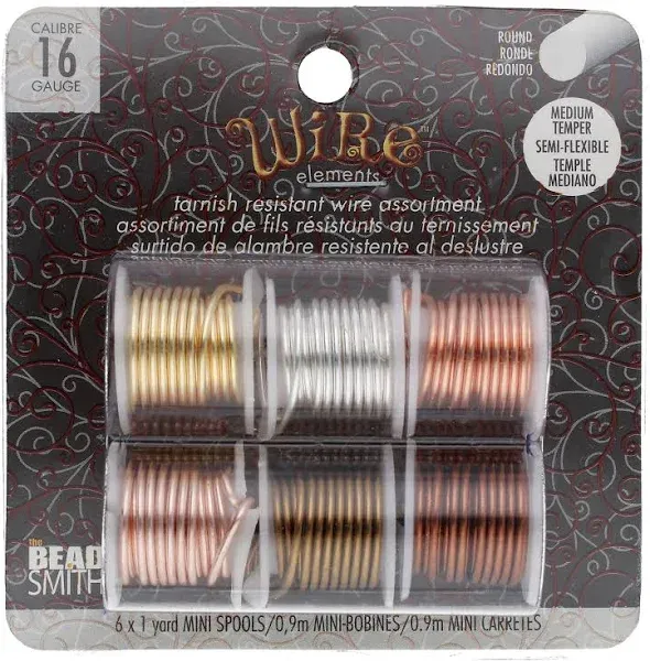 The Beadsmith Wire Elements Lacquered Tarnish-Resistant Wire Set