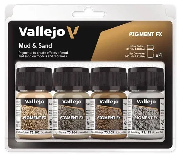 Vallejo Mud & Sand Pigment Set