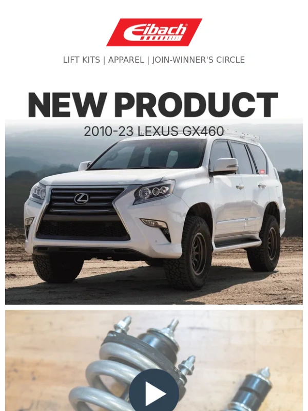 Eibach - New! Lexus GX460 & GX470 PRO-TRUCK-LIFT Stage 1Plus