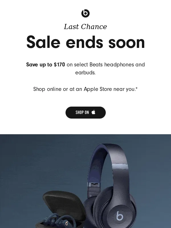 Beats by Dre - Sale ends tonight