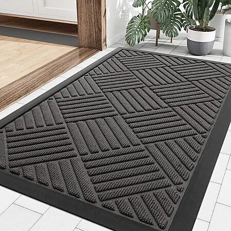 29.5" x17" Smiry Heavy Duty Natural Rubber Doormat (Grey) $7.88 + Free Shipping w/ Prime or on $35+