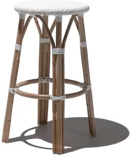 Industry West Monaco Counter and Bar Stool - White