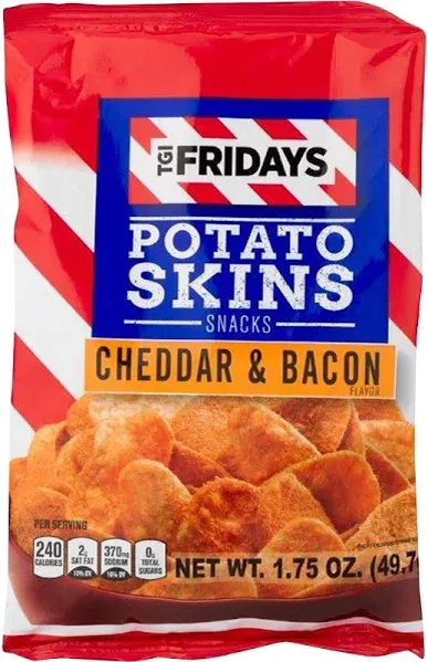 TGI Fridays Cheddar & Bacon Potato Skins Chips