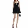 Rhinestone Trim Mini Dress In Black