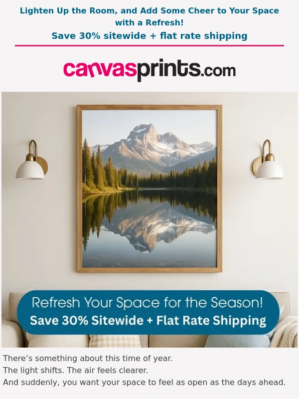 Canvas Prints - The Season’s Changing. Maybe Your Walls Should Too