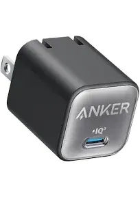 Anker Nano Charger, USB C GaN Charger 30W, PIQ 3.0 Foldable PPS Fast Charger for iPhone 16/15 and More Series, Galaxy, iPad, Compatible with MagSafe