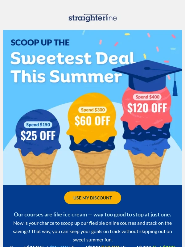 StraighterLine - ? Ann,scoop up your summer deal!