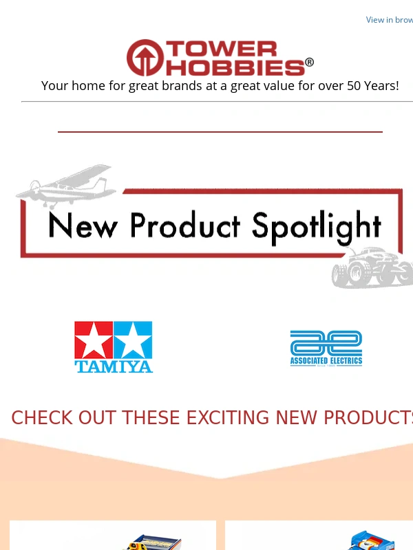 Tower Hobbies - Check Out These Exciting NEW Products From TAMIYA & ASSOCIATED at Tower Hobbies!