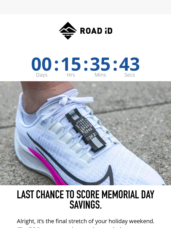 Road ID - This Is It—Final Hours to Save Up to 40%!