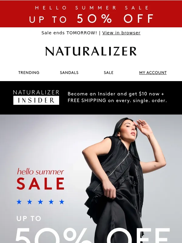 Naturalizer - Trending: silver styles up to 50% off