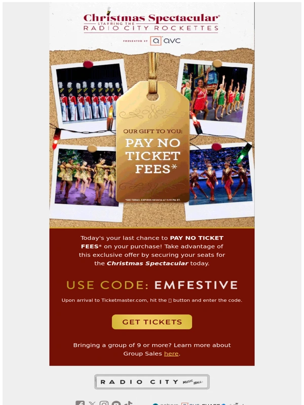 Rockettes - ⏰ LAST CHANCE: Exclusive Ticket Offer
