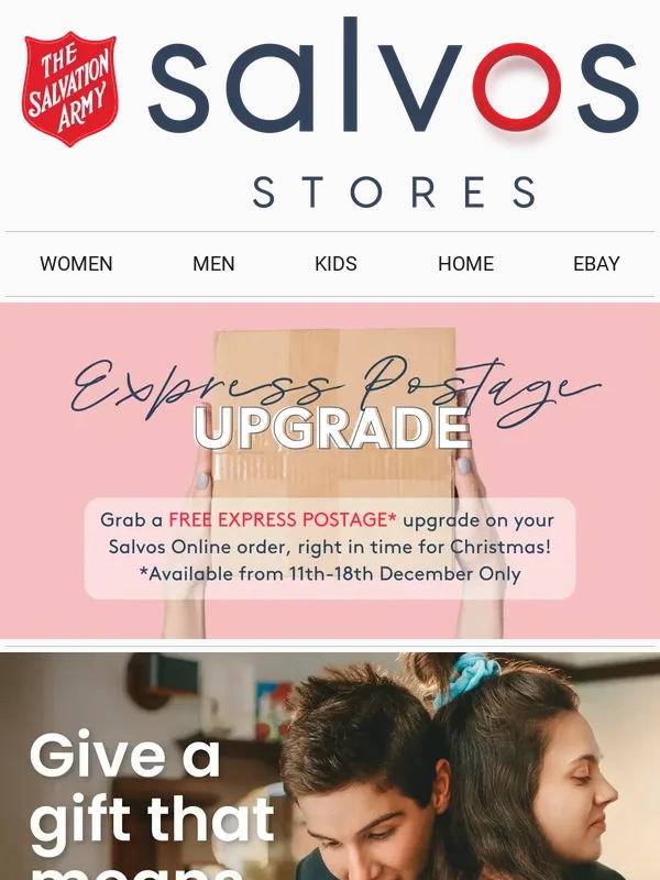 Salvation Army - Give a gift that means more!?