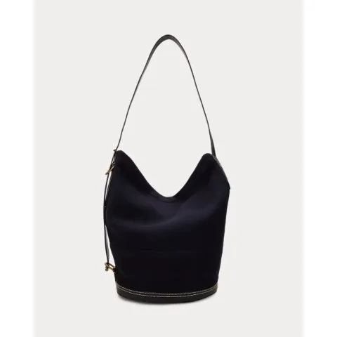 Ralph Lauren Flannel Bellport Sling Bucket Bag