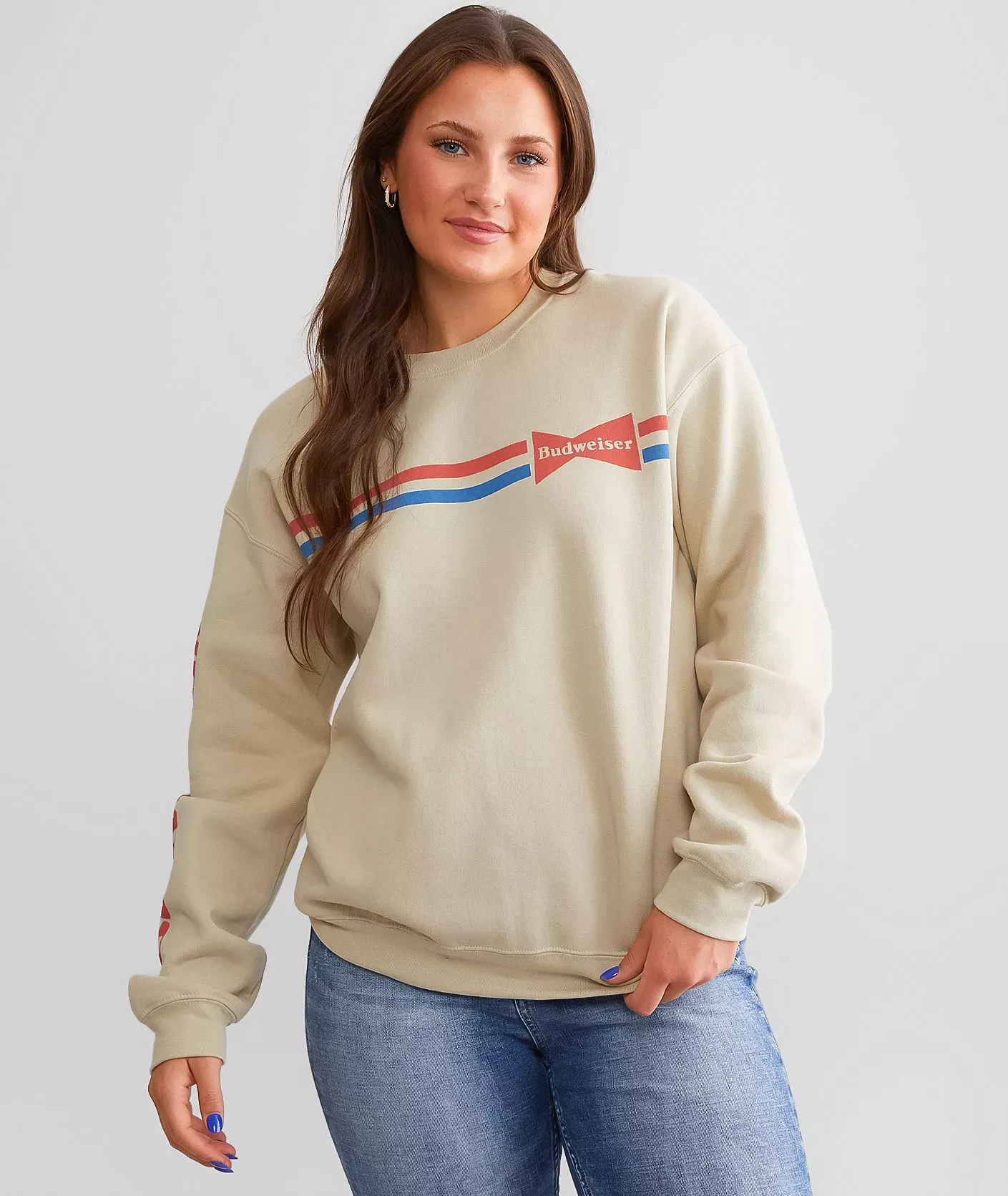 Junkfood Budweiser Striped Pullover  - female - Size: Large