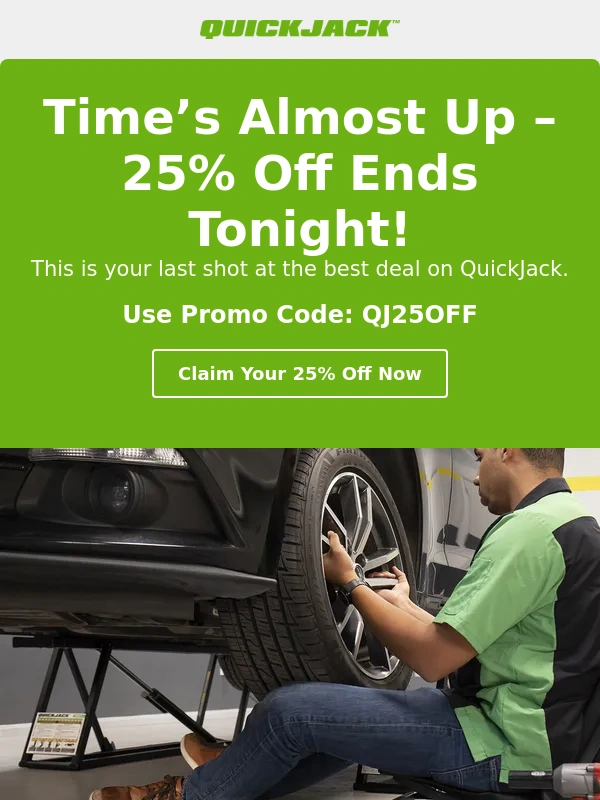 QuickJack - Last Chance: 25% Off QuickJack