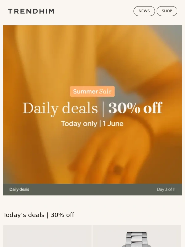 Trendhim - Today’s deals,30% off — gone at midnight