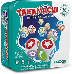 WHAT DO YOU MEME Takamachi — The Fast Thinking Dice Game — Brain Teasers for Kids 5+, Kid Board Games, Family Game Night by FlexiQ $6.20  Amazon