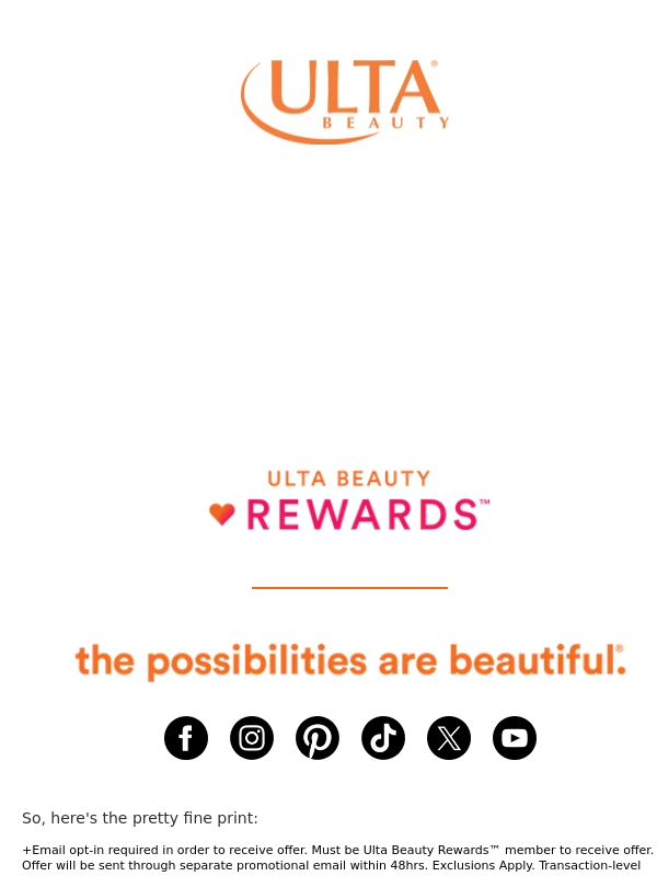 Ulta Beauty - Olive:Final call on your Mystery Offer❗❗