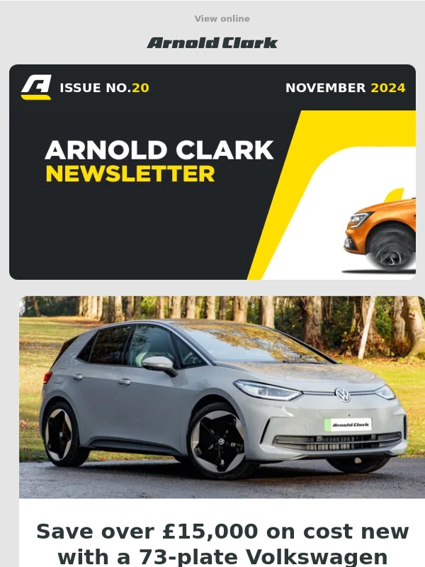 Arnold Clark - Your November newsletter ?
