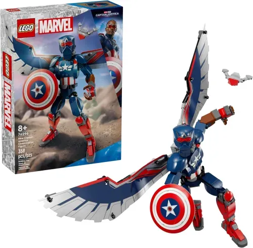 359-Piece LEGO Marvel New Captain America Buildable Action Figure Set $27.95 + Free Shipping w/ Prime or on $35+