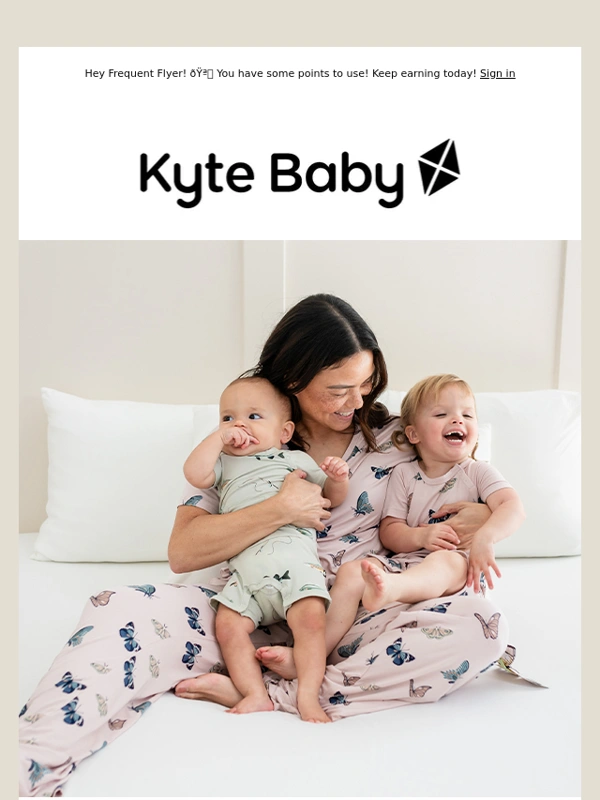Kyte Baby - Blush Butterfly + Fishing! ? ?