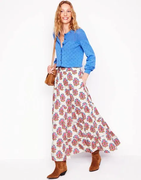 Boden Women's Nadia Poplin Maxi Skirt-Multi