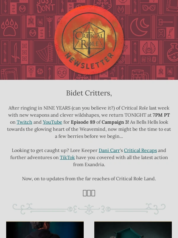 Critical Role - Roll Like A Seasoned Investigator! ?️?