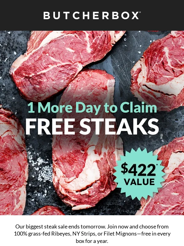 Butcher Box - ENDING TOMORROW ?
