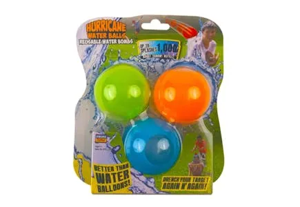 Prime Time Toys Hurricane Reusable Water Balls, 3 ct