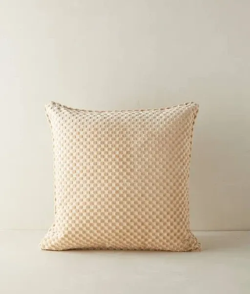 Lulu and Georgia Hi-Lo Checker Velvet Pillow