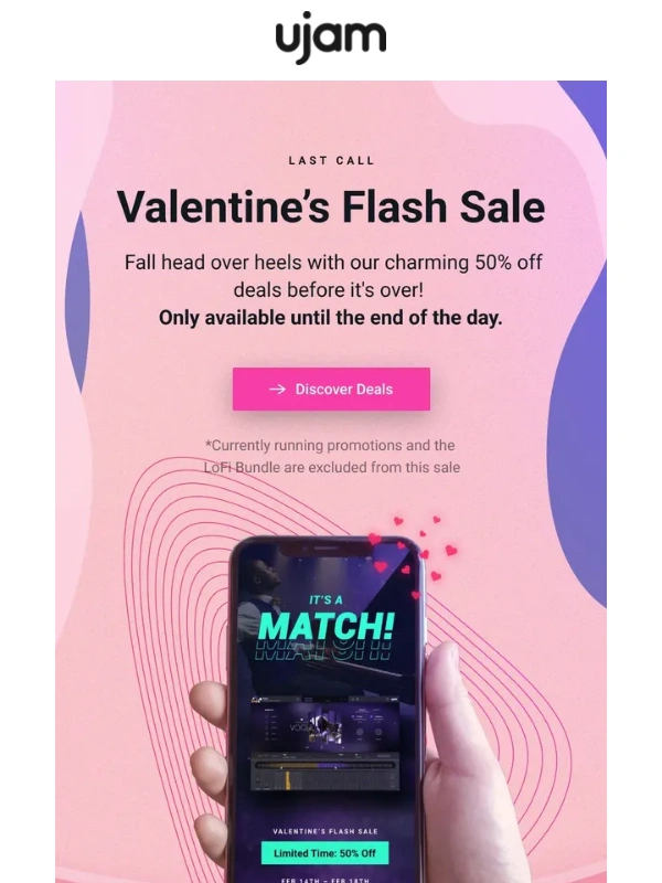 UJAM - ⏰ UJAM's Valentine’s Sale Ends Today! ⏰