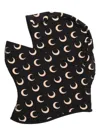 Black Regenerated Moon-print Balaclava