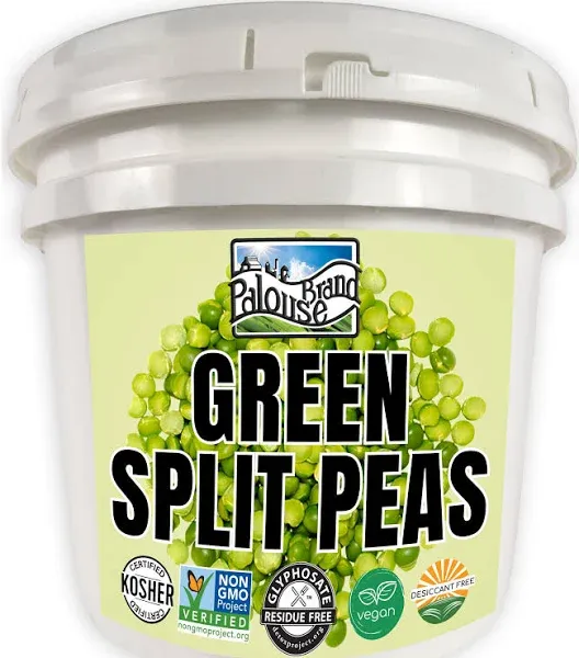 Green Split Peas Emergency Food Storage Bucket