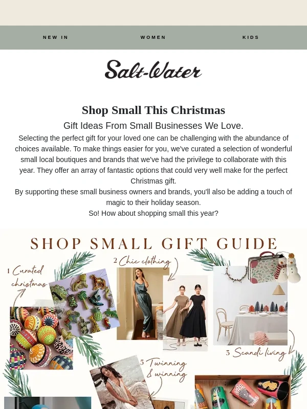 SaltWater Sandals - ? Shop Small Gift Guide