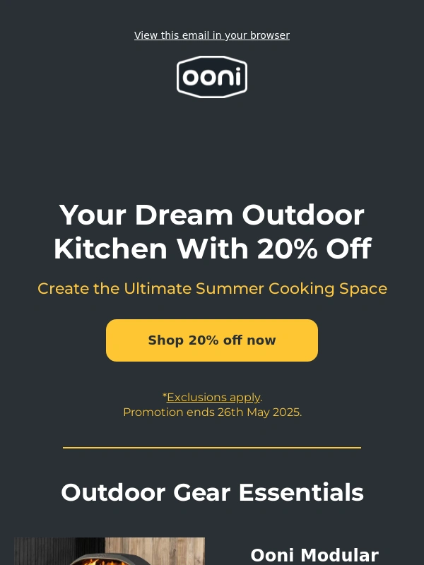 Ooni - Is your outdoor kitchen missing something?