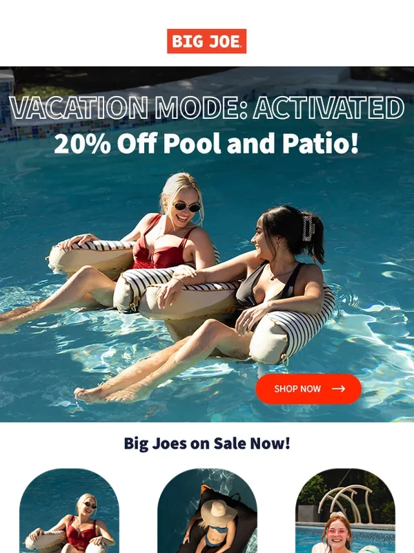 Big Joe - Sun,Fun & 20% Off Outdoor Essentials!