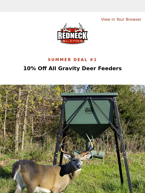 Redneck Blinds - Save on Deer Feeders and Camera Mounts