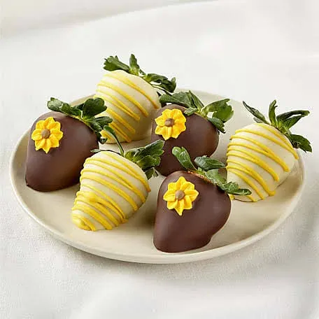 FTD Half Dozen Sunny Days Belgian Chocolate-Covered Strawberries