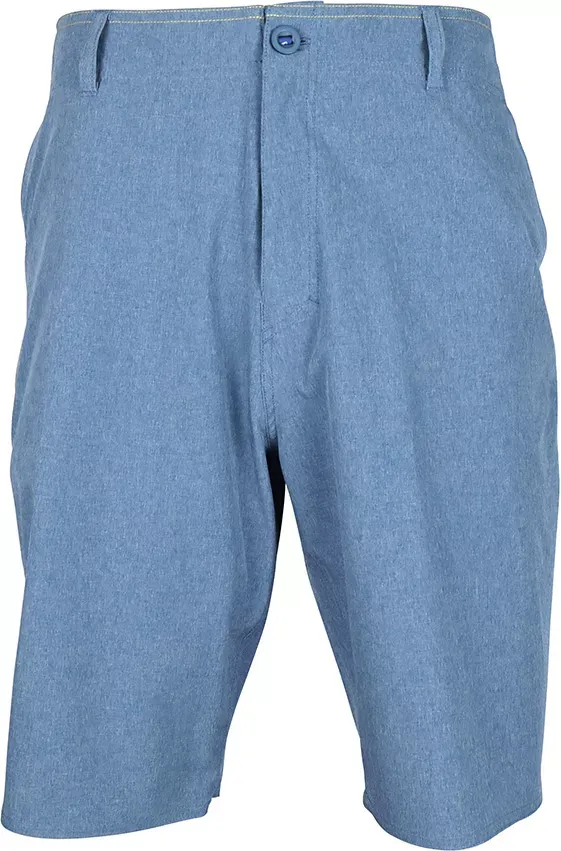 Aftco Cloudburst Fishing Shorts - 10in - Space Blue Heather - 34