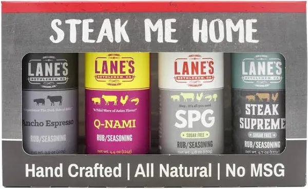Lane's Steak Me Home BBQ Seasoning Gift Set