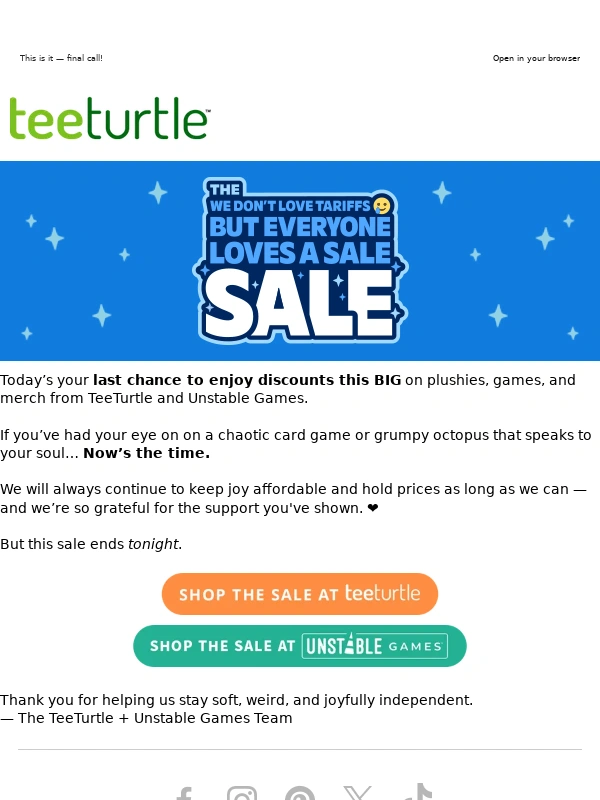 TeeTurtle - ⏰ Final Hours! Up to 60% OFF