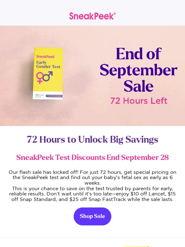 Sneak Peek - Final Flash Sale of September Starts Now