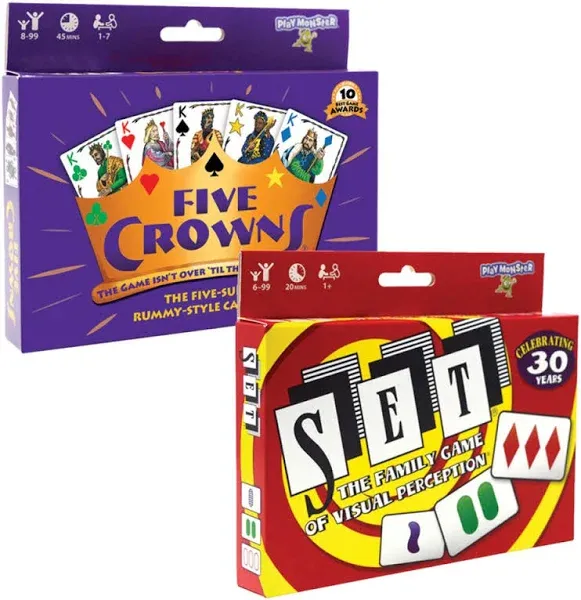 MindWare Five Crowns & Set Classic Card Games