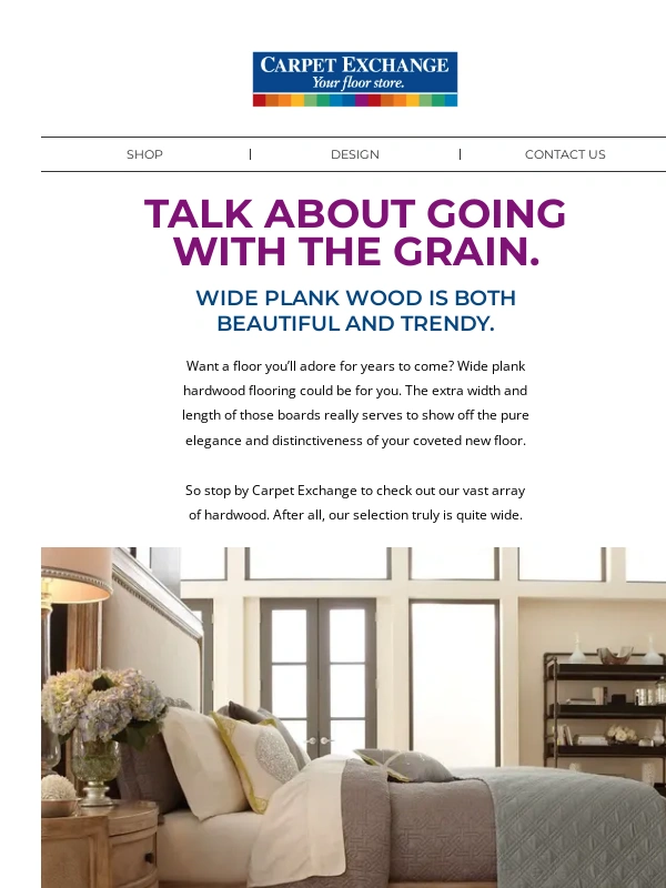 Carpet Exchange - Hardwood that’s hug-worthy