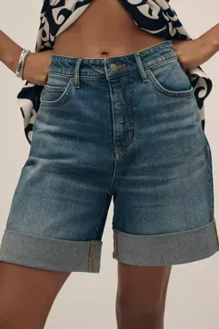 Pilcro The Austyn High-Rise Cuffed Jean Shorts