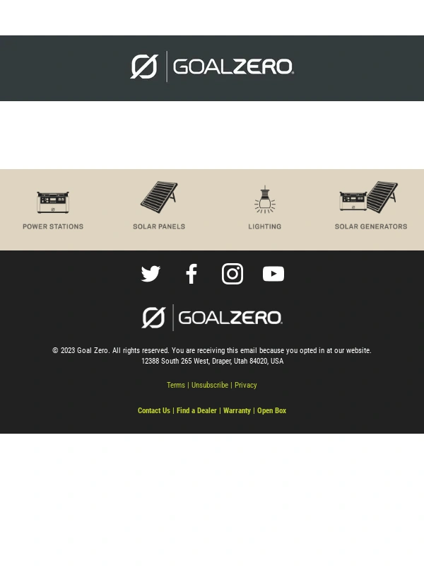 Goal Zero - Summer Adventure Starts Now ☀️