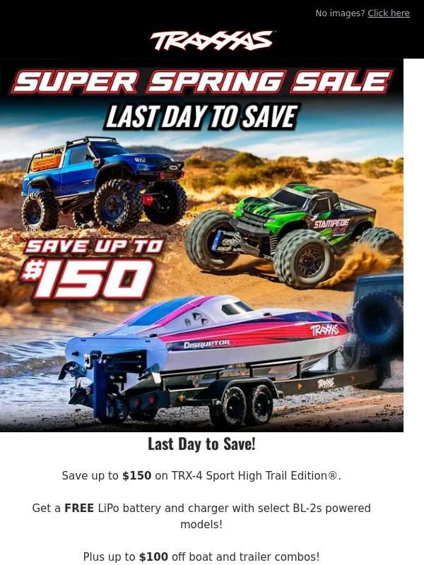 Traxxas - Last Day! Save Up to $150 on Select Models