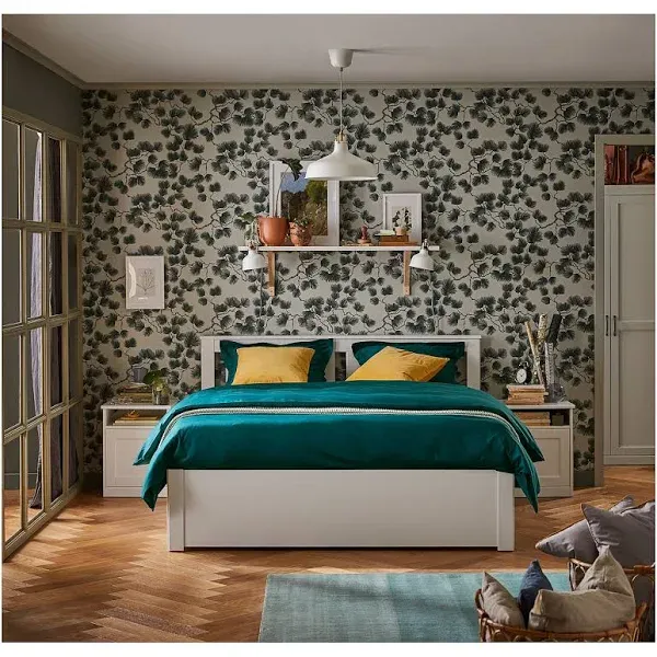 IKEA SONGESAND Bed Frame with 2 Storage Boxes