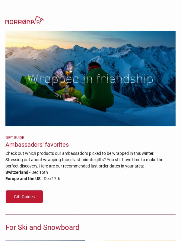 Norrona - Discover our Ambassadors' favorites