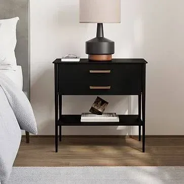 Metalwork (28") Storage Grand Nightstand, Hot Rolled Steel, West Elm
